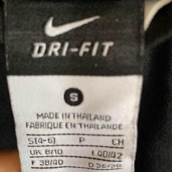 Nike Dri-Fit Athletic Shorts Black White Trim Shorts Size … - Picture 3 of 8